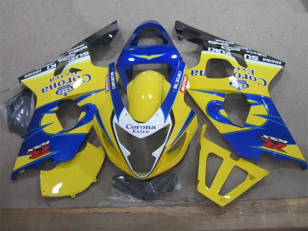 Amarelo Azul Corona Extra Kit Carenagem Moto GSXR 600 K4 04-05
