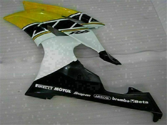 Amarelo Branco Carenagem Moto R6 08-16