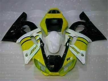 Amarelo Branco Carenagem Moto R6 98-02