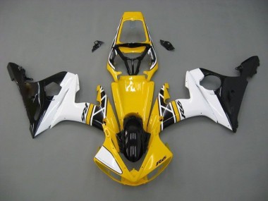 Amarelo Branco Preto Carenagem Moto R6 03-05
