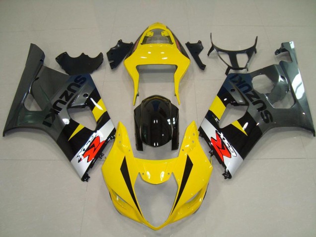 Amarelo Cinzento Carenagem Moto GSXR 1000 K3 03-04 Amarelo Cinzento Carenagem Moto GSXR 1000 K3 03-04