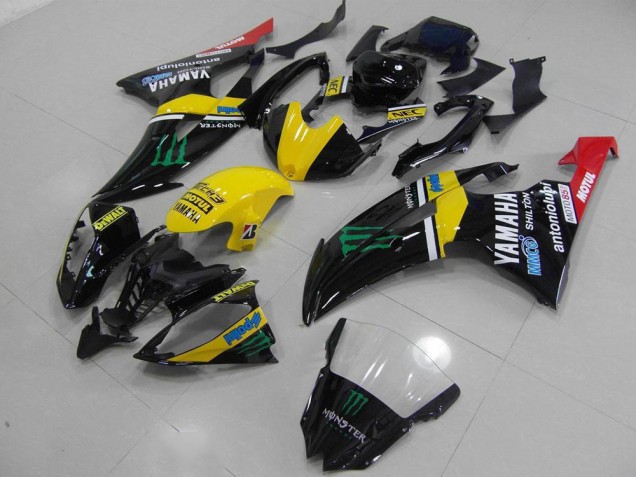 Amarelo Monster Abs Kits Carenagem Moto R6 08-16 Amarelo Monster Abs Kits Carenagem Moto R6 08-16