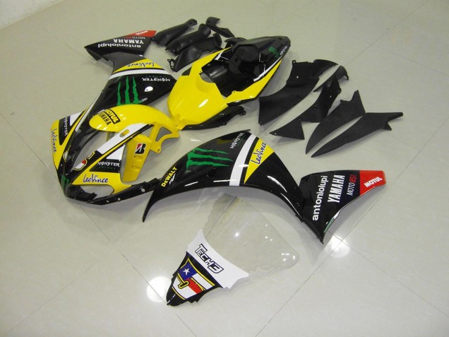Amarelo Monster Carenagem Moto R1 12-14