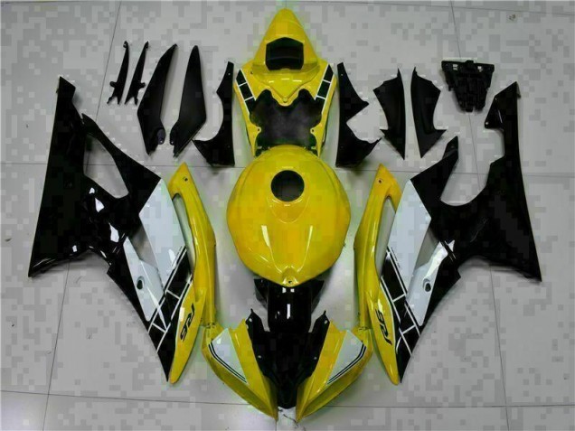 Amarelo Preto Abs Motocicleta Plástico R6 08-16