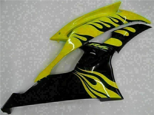 Amarelo Preto Abs Motocicleta Plásticos R6 08-16 Amarelo Preto Abs Motocicleta Plásticos R6 08-16
