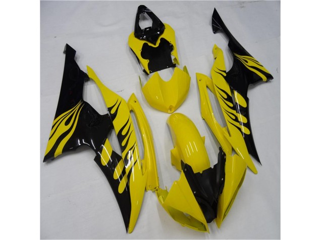 Amarelo Preto Carroçaria Moto R6 08-16 Amarelo Preto Carroçaria Moto R6 08-16