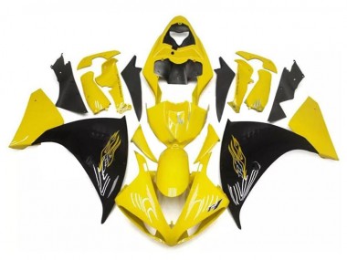 Amarelo Preto Kit Carenagem Moto R1 09-11