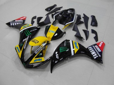 Amarelo Preto Monster Carenagem & Plástico Moto R1 12-14