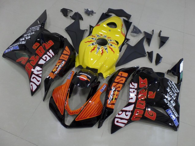 Amarelo Rossi Corrida Carenagem Moto CBR 600RR 13-21 Amarelo Rossi Corrida Carenagem Moto CBR 600RR 13-21