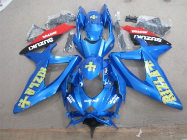 Azul Amarelo Rizla Branco Motul Carenagem Moto GSXR 600 K8 08-10