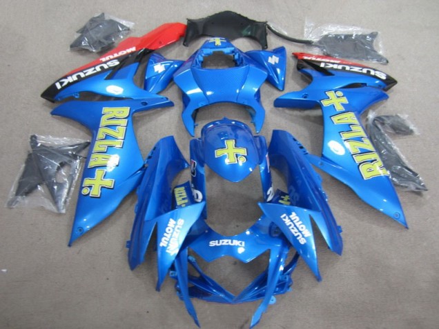 Azul Amarelo Rizla Carenagem Moto GSXR 600 K11 11-21