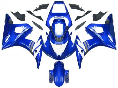 Azul Branco Abs Kit Carenagem & Plásticos Moto R6 03-05