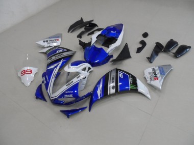 Azul Branco Abs Kits Carenagem Moto R1 12-14