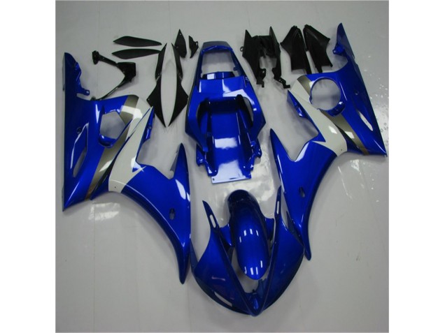 Azul Branco Abs Moto Plástico R6 03-05