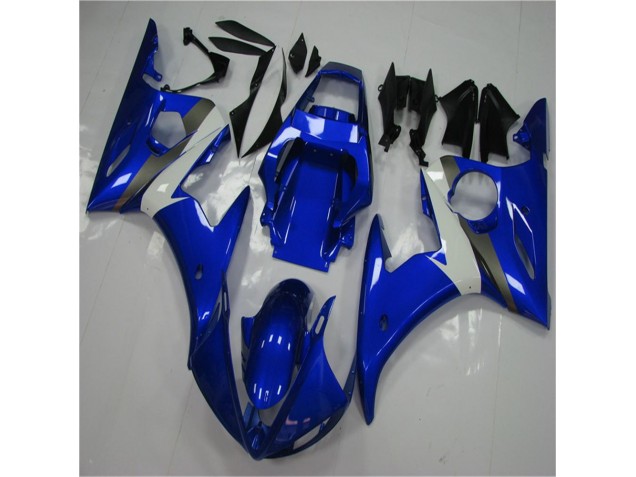 Azul Branco Abs Moto Plástico R6 03-05