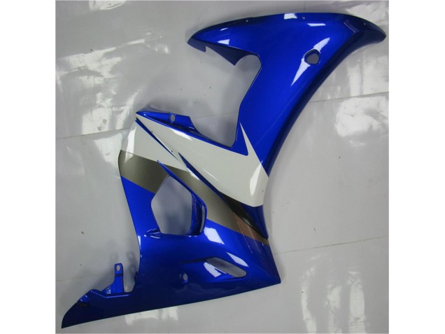 Azul Branco Abs Moto Plástico R6 03-05