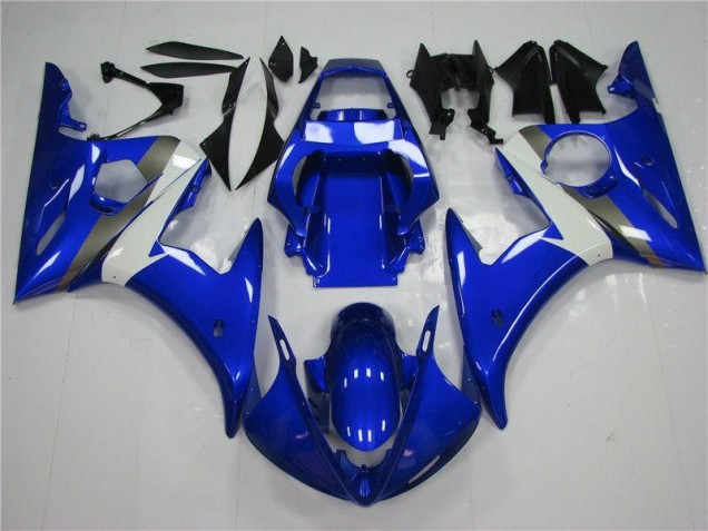 Azul Branco Abs Moto Plástico R6 03-05