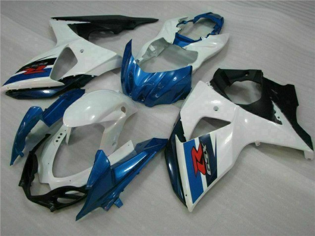 Azul Branco Abs Moto Plásticos GSXR 1000 K9 09-16 Azul Branco Abs Moto Plásticos GSXR 1000 K9 09-16