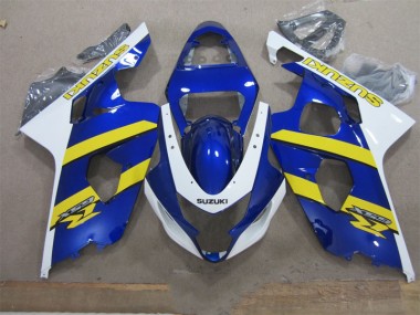 Azul Branco Amarelo Carenagem Moto GSXR 600 K4 04-05