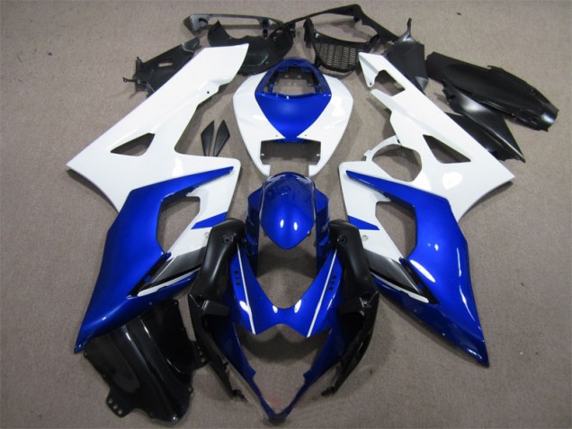 Azul Branco Carenagem Moto GSXR 1000 K5 05-06 Azul Branco Carenagem Moto GSXR 1000 K5 05-06