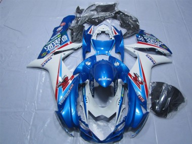 Azul Branco Carenagem Moto GSXR 600 K11 11-21