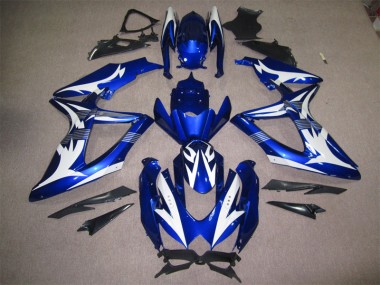 Azul Branco Carenagem Moto GSXR 600 K8 08-10