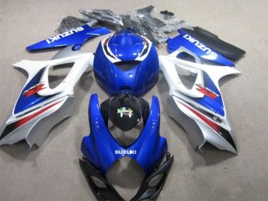 Azul Branco Carroçaria Moto GSXR 1000 K7 07-08