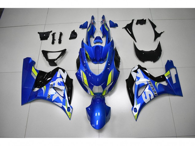Azul Branco Decalque Carenagem Moto GSXR 1000 17-23