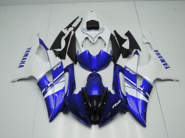 Azul Branco Estilo OEM Carenagem Moto R6 08-16 Azul Branco Estilo OEM Carenagem Moto R6 08-16