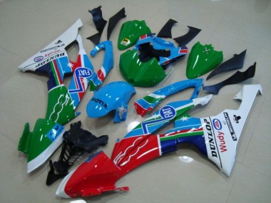 Azul Branco Fiat Verde Vermelho Wudy Motul Dunlop Carenagem Moto R6 08-16