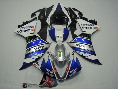 Azul Branco IVECO Carenagem Moto R1 12-14