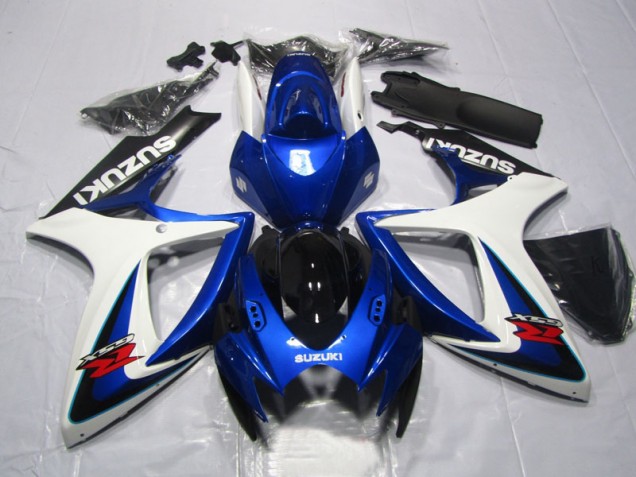 Azul Branco Kit Carenagem Moto GSXR 600 K6 06-07