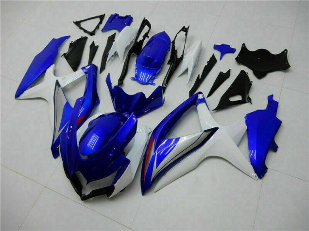 Azul Branco Kits Completo Carenagem Moto GSXR 600 / 750 K8 08-10