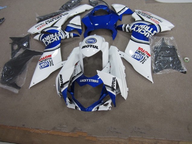 Azul Branco Lucky Strike Motul Carenagem Moto GSXR 600 K11 11-21