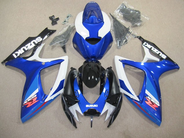 Azul Branco Moto Plástico GSXR 600 K6 06-07