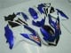 Azul Branco Moto Plásticos GSXR 600 / 750 K8 08-10 Azul Branco Moto Plásticos GSXR 600 / 750 K8 08-10