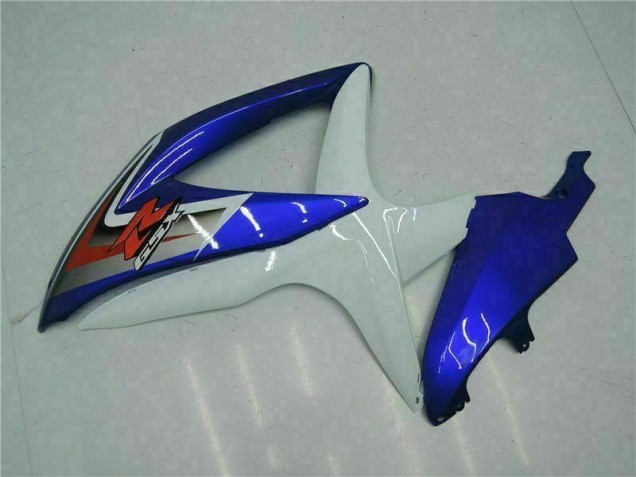 Azul Branco Moto Plásticos GSXR 600 / 750 K8 08-10 Azul Branco Moto Plásticos GSXR 600 / 750 K8 08-10
