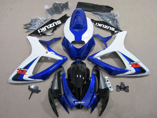 Azul Branco Moto Plásticos GSXR 600 K6 06-07