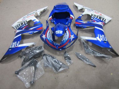 Azul Branco Motul Fiat Kit Carenagem Moto R6 03-05
