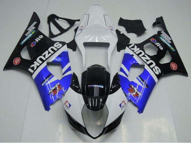 Azul Branco & Preto Carenagem Moto GSXR 1000 K3 03-04