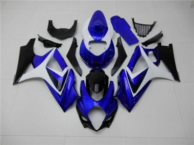 Azul Branco Preto Carenagem Moto GSXR 1000 K7 07-08