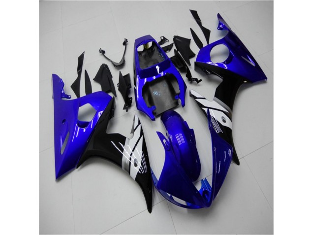 Azul Branco Preto Carenagem Moto R6 03-05