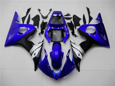 Azul Branco Preto Carenagem Moto R6 03-05