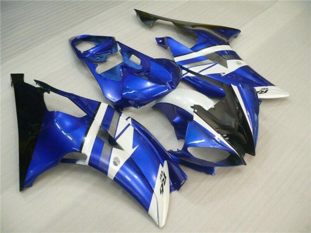 Azul Branco Preto Kit Carenagem Moto R6 08-16 Azul Branco Preto Kit Carenagem Moto R6 08-16