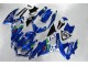 Azul Branco Verde Carenagem Moto GSXR 600 / 750 K8 08-10 Azul Branco Verde Carenagem Moto GSXR 600 / 750 K8 08-10