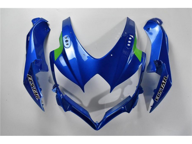 Azul Branco Verde Carenagem Moto GSXR 600 / 750 K8 08-10 Azul Branco Verde Carenagem Moto GSXR 600 / 750 K8 08-10