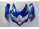 Azul Branco Verde Carenagem Moto GSXR 600 / 750 K8 08-10 Azul Branco Verde Carenagem Moto GSXR 600 / 750 K8 08-10