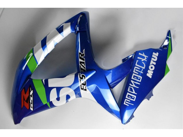 Azul Branco Verde Carenagem Moto GSXR 600 / 750 K8 08-10 Azul Branco Verde Carenagem Moto GSXR 600 / 750 K8 08-10
