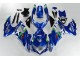 Azul Branco Verde Carenagem Moto GSXR 600 / 750 K8 08-10 Azul Branco Verde Carenagem Moto GSXR 600 / 750 K8 08-10