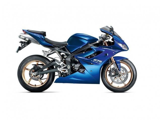 Azul Carenagem Moto Daytona 675 Triple 06-08 Azul Carenagem Moto Daytona 675 Triple 06-08